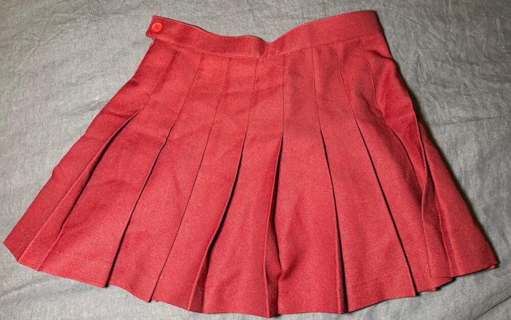 American Apparel Burgundy Tennis Skirt Size Small